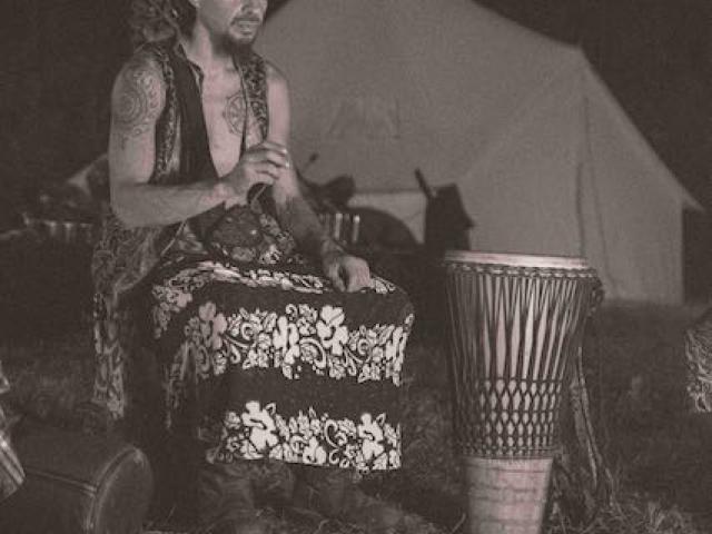 Alex chilling at drum