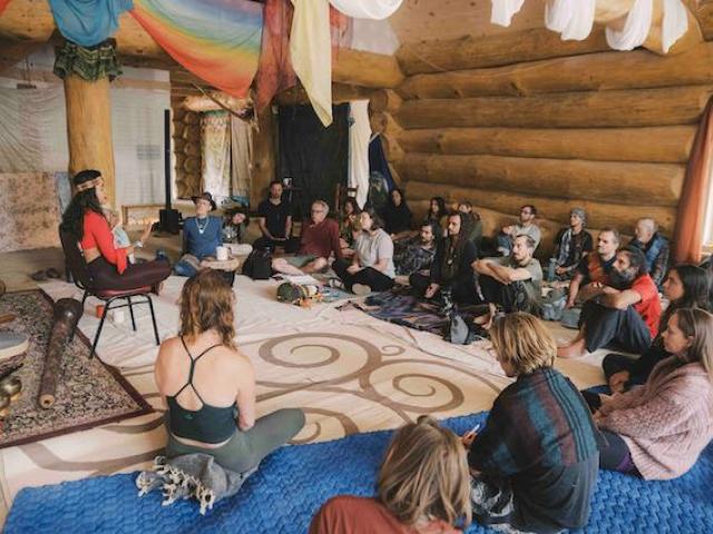 Session in the lodge