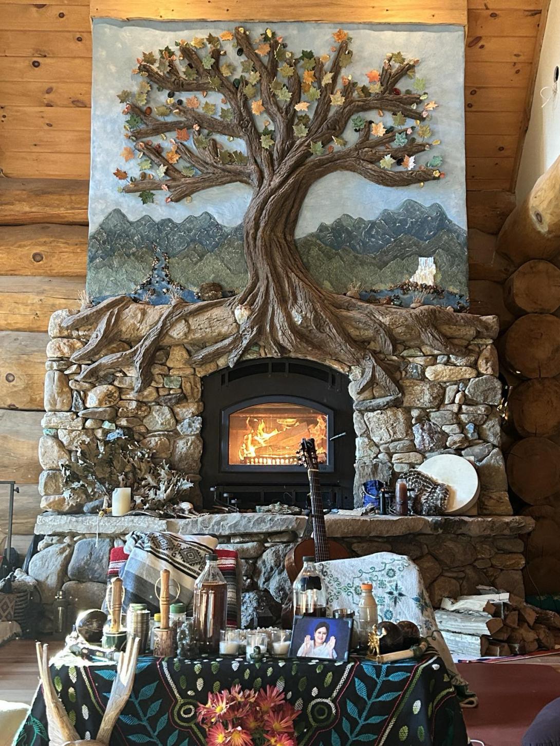 Fireplace altar